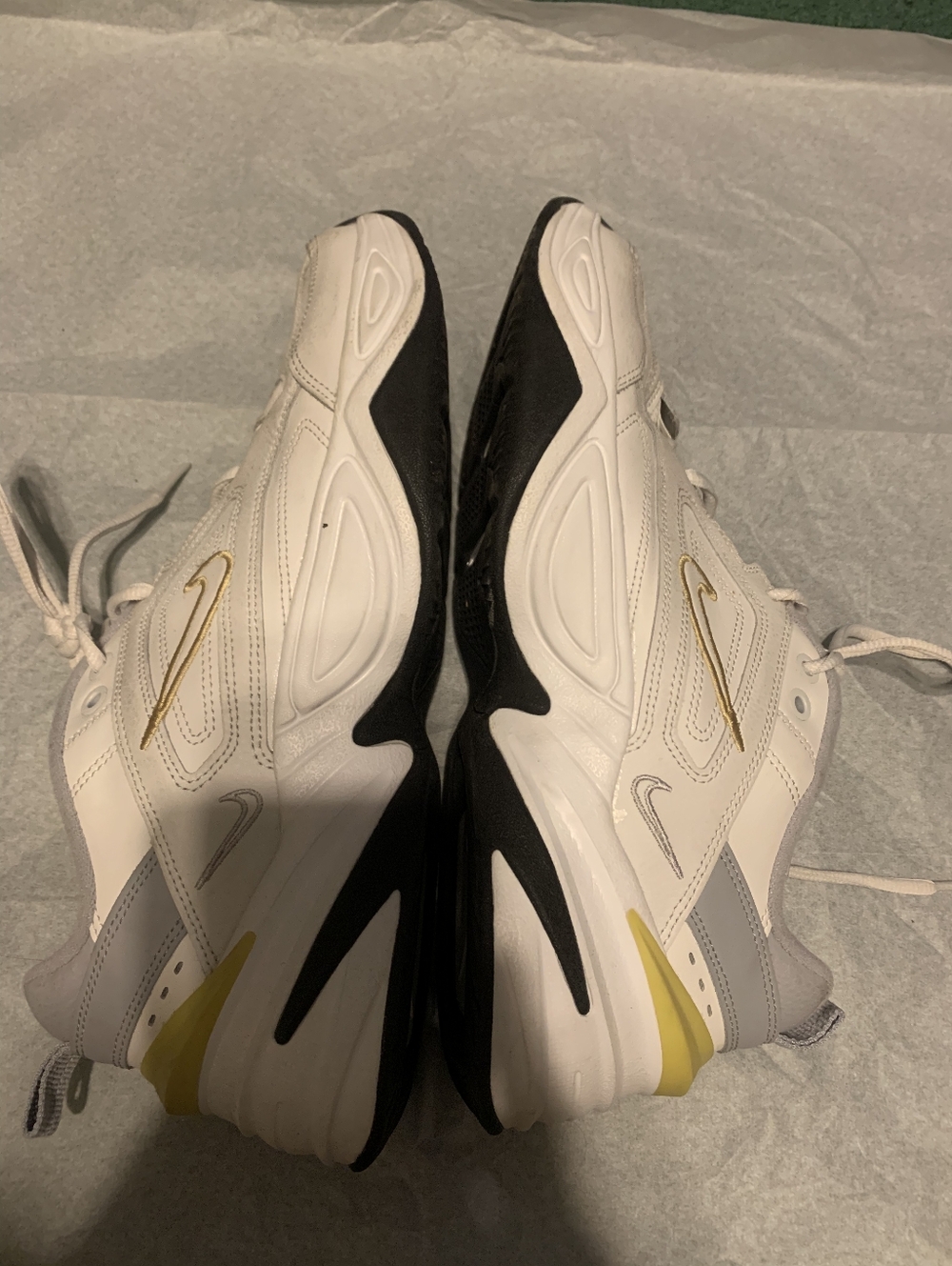 Nike M2K Tekno 9.5 Womens Celery/Platinum/yellow